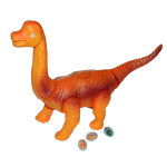 Dinozauras vaikštantis ir dedantis kiaušinius